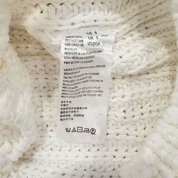 Free People Take Me Home Sweater White Size Small Chunky Knit - Picture 8 of 8